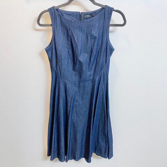 Zara Denim Couture chambray dress small - Picture 1 of 8